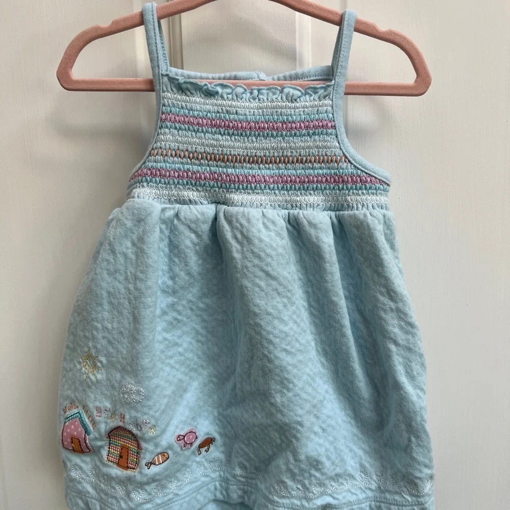 Carter’s 24M Light Blue Fish Tank Top with Button Enclosure